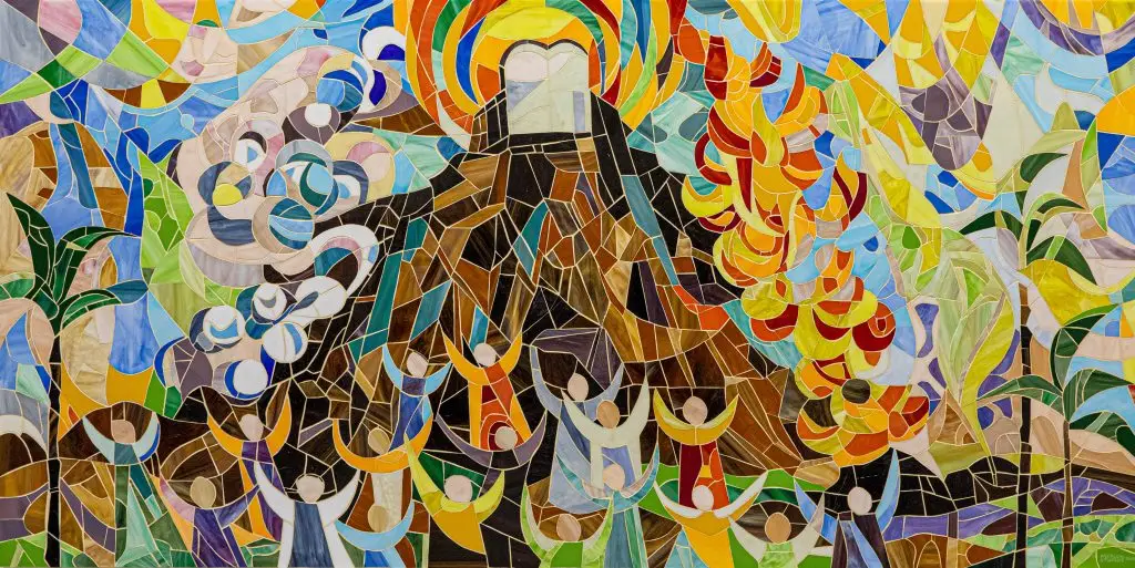 Temple Beth El Schaefer Family Campus Mosaic titled "Community"