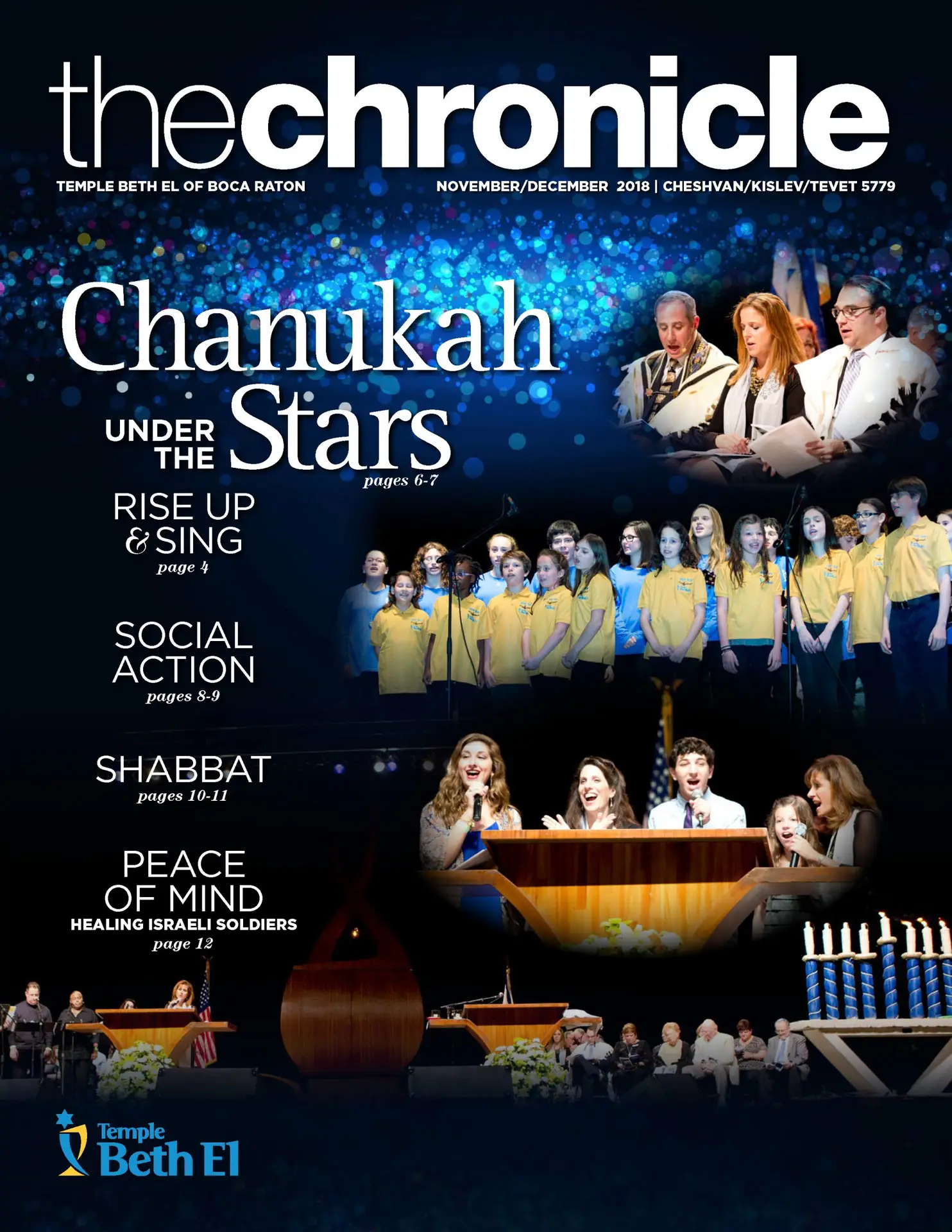 The Chronicle, November December 2018, Newsletter published by Temple Beth El of Boca Raton, Fl