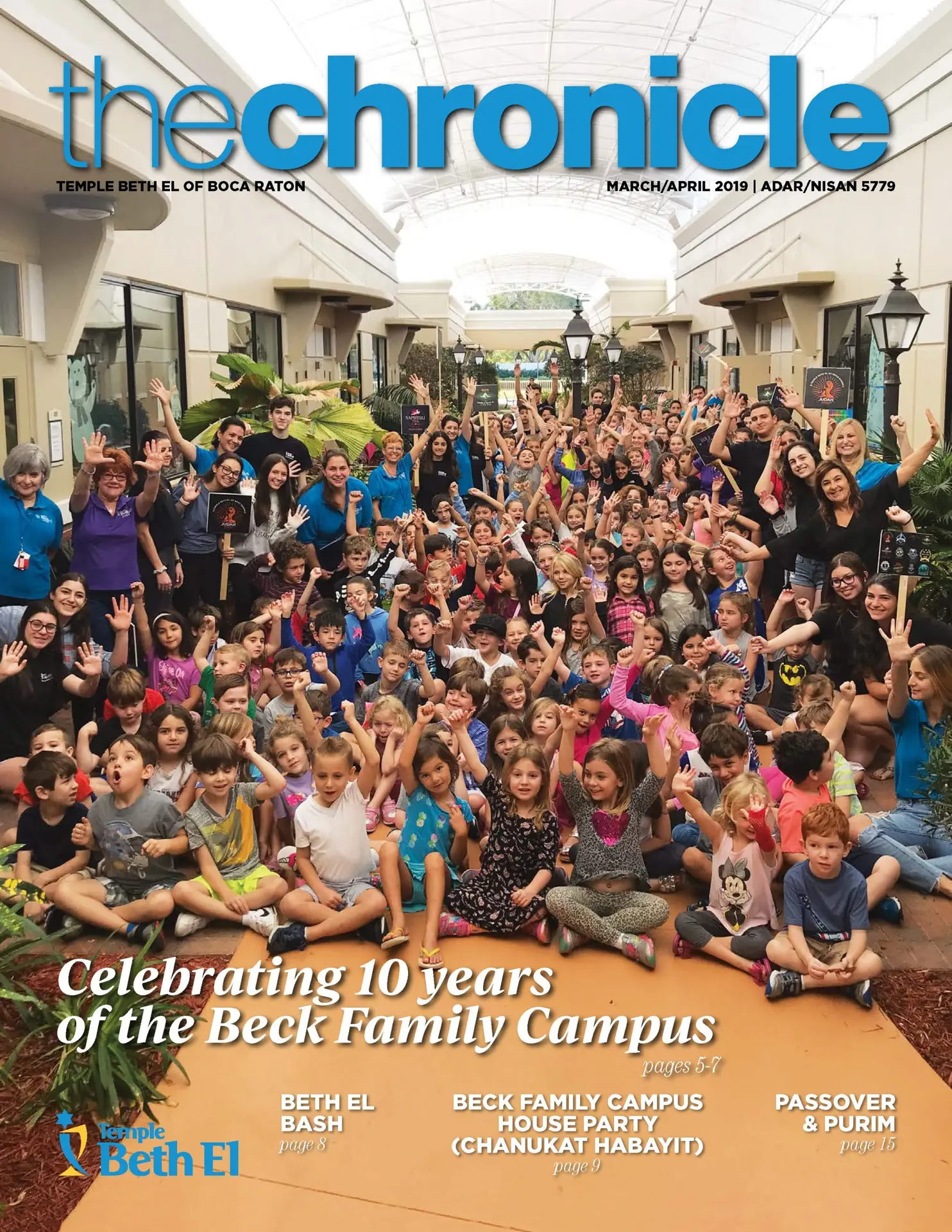 The Chronicle, March April 2019, Newsletter published by Temple Beth El of Boca Raton, Fl