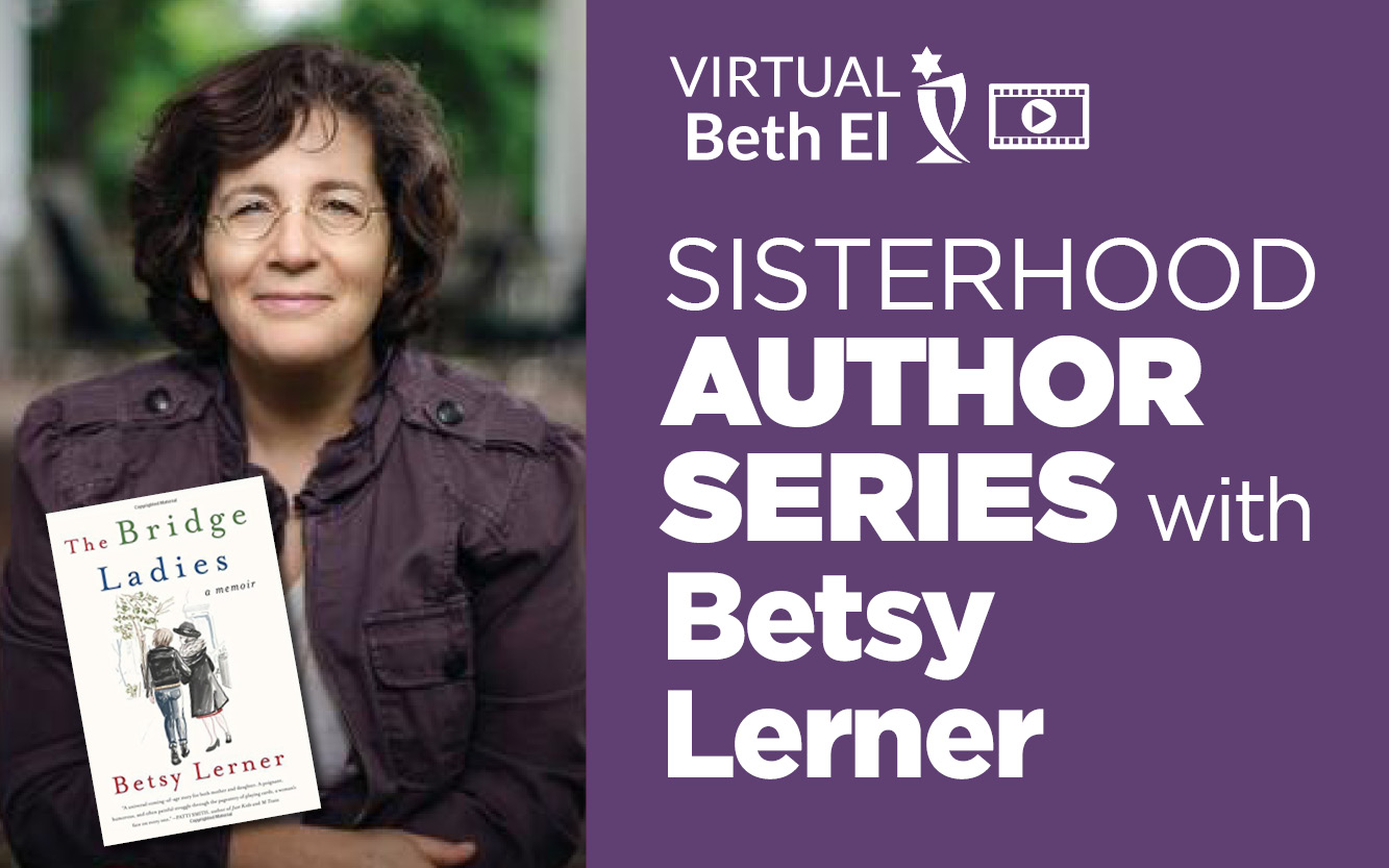 Sisterhood Author Series with Betsy Lerner Virtual Event Announcement Graphic