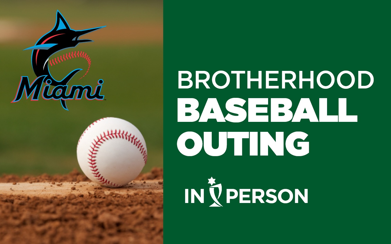 Brotherhood Baseball outing event graphic July 2021 with Temple Beth El