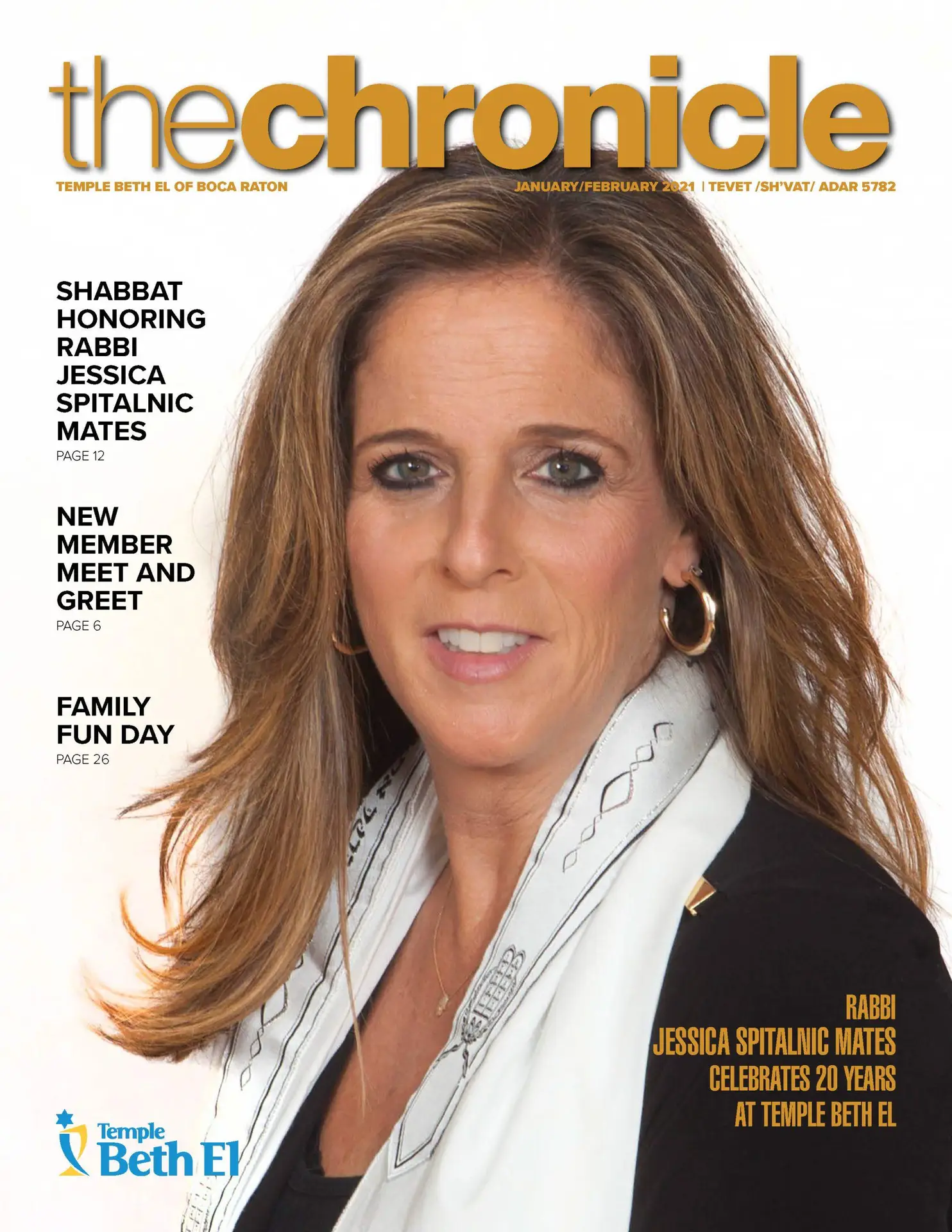 The Chronicle, January February 2022, Newsletter published by Temple Beth El of Boca Raton, Fl