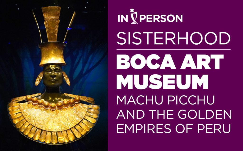 Sisterhood Boca Art Museum visit event graphic for Temple Beth El of Boca Raton