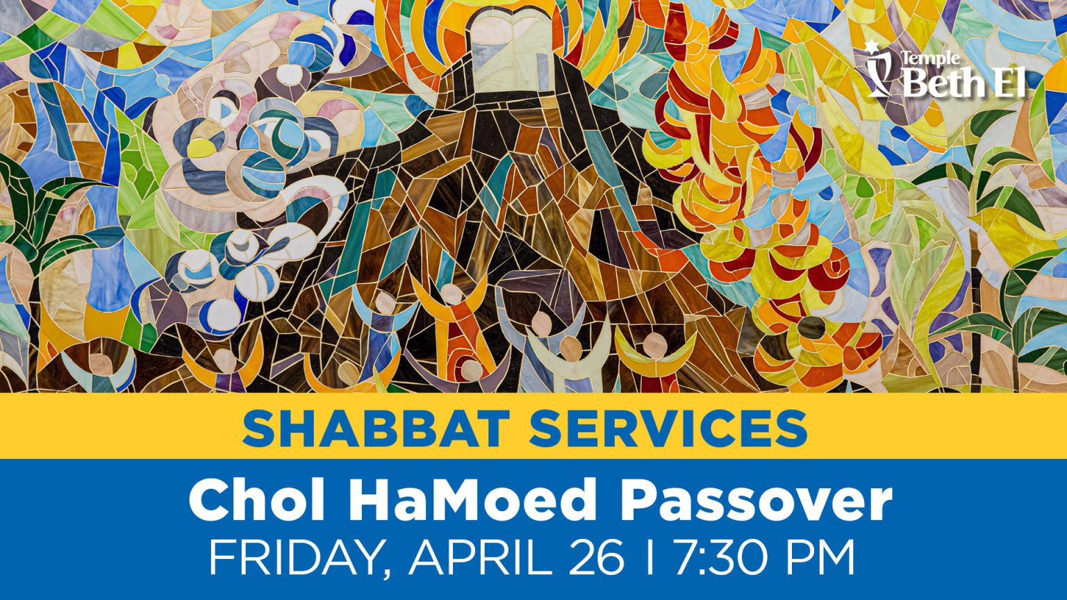 Shabbat Evening Services Chol HaMoed Passover Temple Beth El of Boca