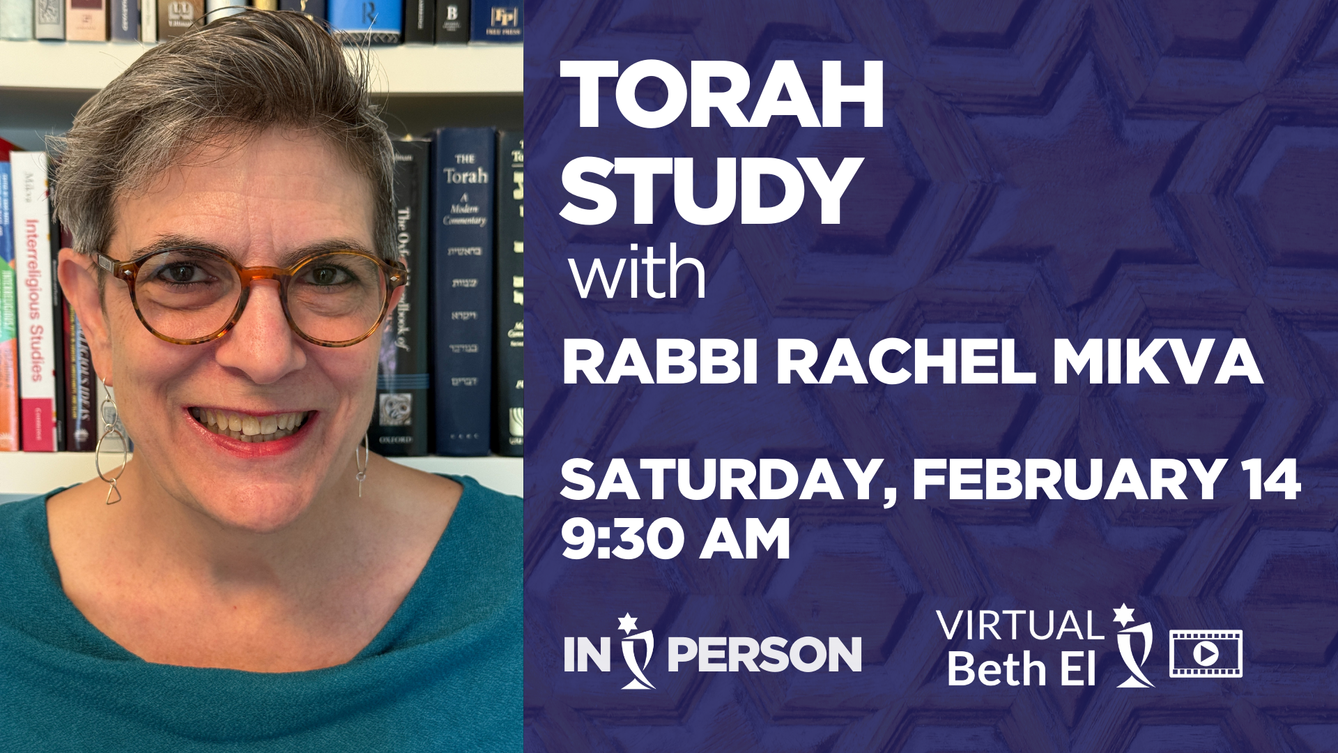 Torah Study with Rabbi Rachel Mikva